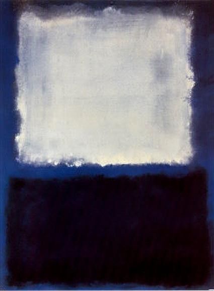 Mark Rothko White on Blue 1968